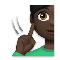 Deaf Man- Dark Skin Tone emoji on LG